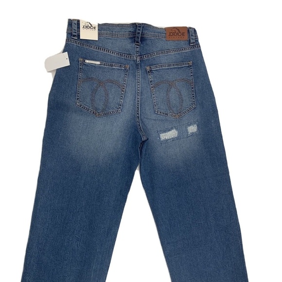 Jordache‎ Vintage Women's Flare Midwash Jeans Size 31 Blue Designer Jeans NWT - Picture 1 of 9